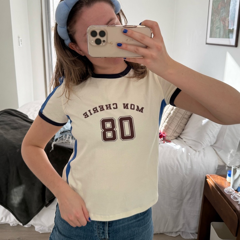 NWT Revolve x Lioness Cream Graphic Tee